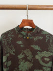 Brown Mulberry Silk Phoenix Peony Blouse | Chinese Top - Luxe Orienta CO., LIMITED