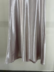 Lavender Acetate Satin Mermaid Midi Skirt | Elegant High Waist Skirt - Luxe Orienta CO., LIMITED