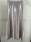 Lavender Acetate Satin Mermaid Midi Skirt | Elegant High Waist Skirt - Luxe Orienta CO., LIMITED