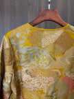 phoenix bird embroidery detail oriental silk jacket