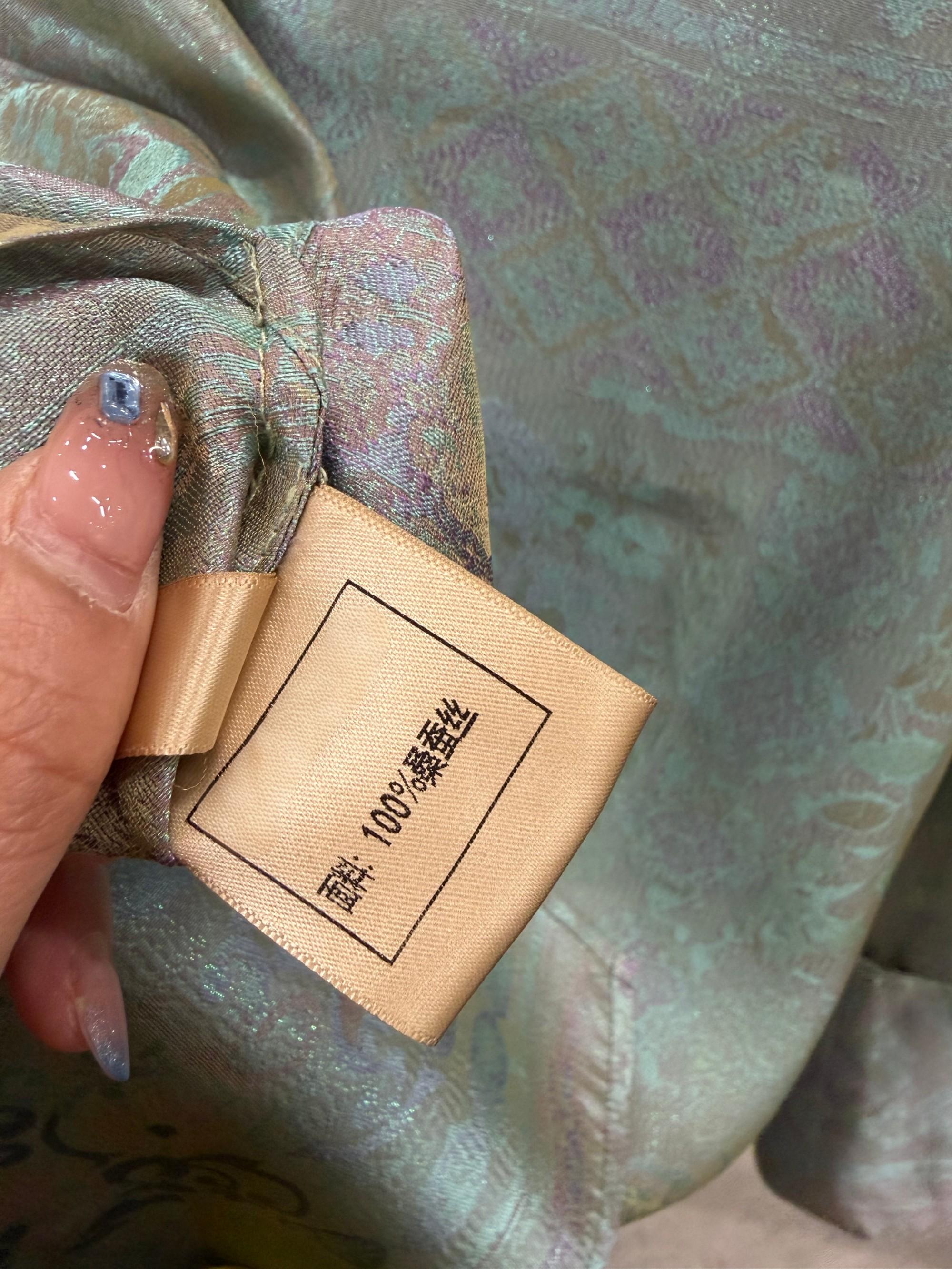 Mulberry Silk Jacquard Frog Button Blouse | Modern Chinese Silk Shirt - Luxe Orienta CO., LIMITED