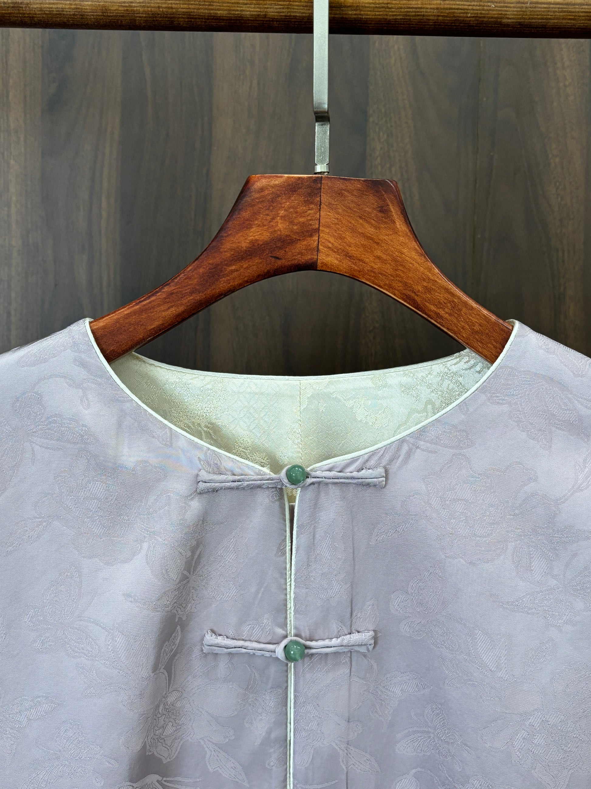 紫色人絲提花外套 Purple Rayon Jacquard Jacket