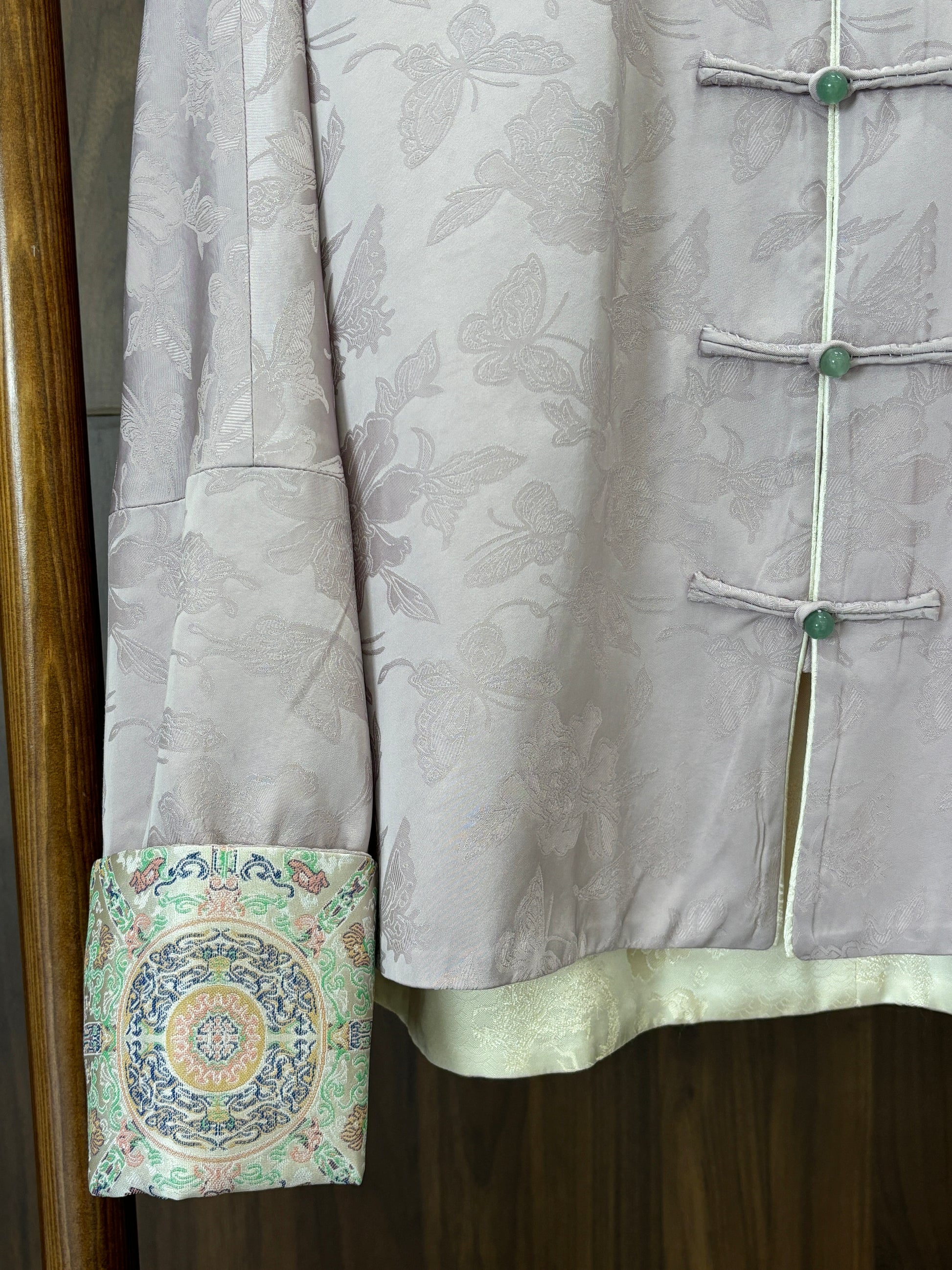 紫色人絲提花外套 Purple Rayon Jacquard Jacket