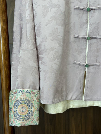 紫色人絲提花外套 Purple Rayon Jacquard Jacket