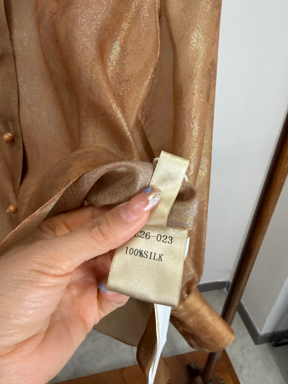 Fabric Lable for the jacquard blouse