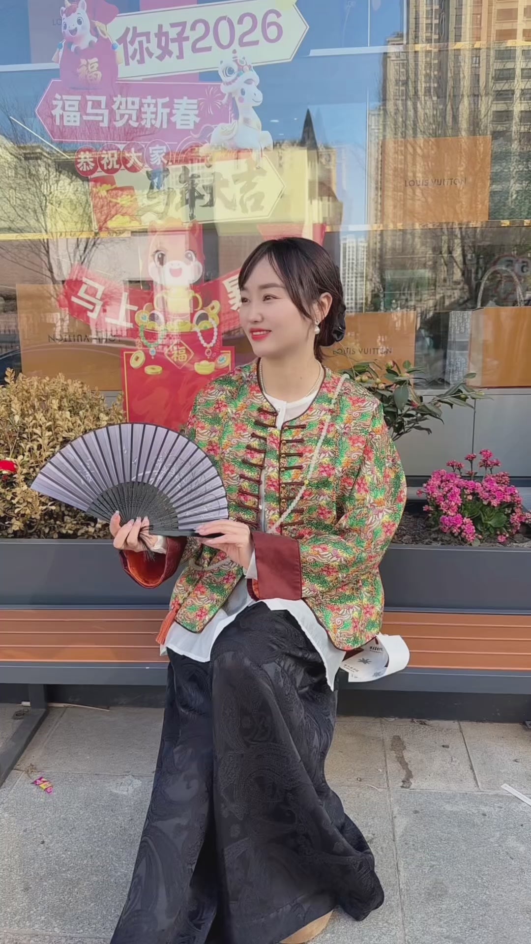 green xiangyunsha silk jacket phoenix embroidery