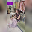 Purple  Floral Printed mulberry Silk Xiangyunsha from Luxe Orienta