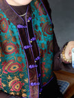 Intangible Heritage Shu Brocade Purple Frog-Button Vest – Modern Chinese Luxury by LUXE ORIENTA - Luxe Orienta CO., LIMITED