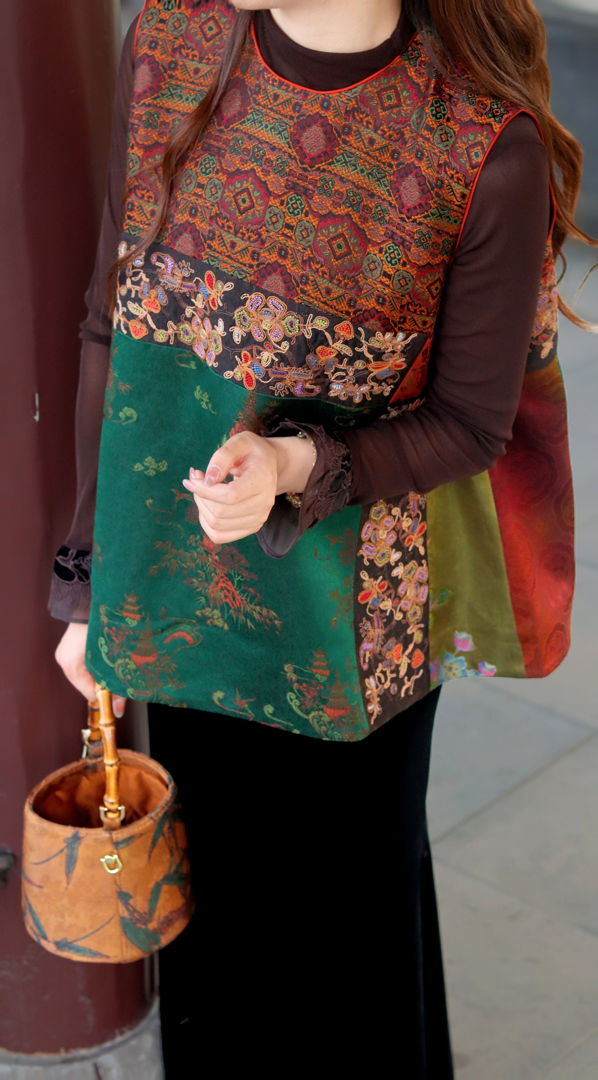 Premium Xiangyunsha & Shu Brocade Double Intangible Heritage Vest – Exquisite Oriental Craftsmanship by LUXE ORIENTA - Luxe Orienta CO., LIMITED