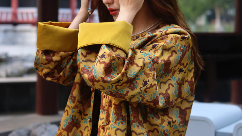 Intangible Heritage Yellow Tiger & Five Poisons Jacket – Bold Chinese Tradition by LUXE ORIENTA - Luxe Orienta CO., LIMITED