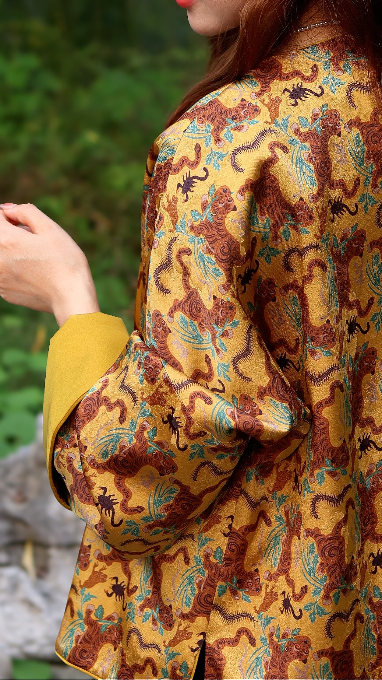 Intangible Heritage Yellow Tiger & Five Poisons Jacket – Bold Chinese Tradition by LUXE ORIENTA - Luxe Orienta CO., LIMITED